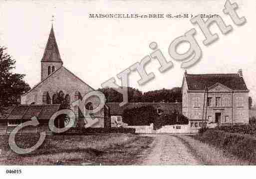 Ville de MAISONCELLESENBRIE, carte postale ancienne