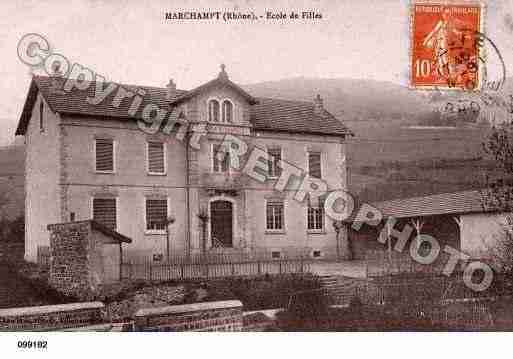 Ville de MARCHAMPT, carte postale ancienne