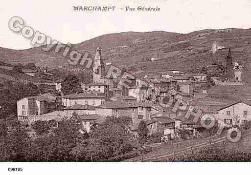 Ville de MARCHAMPT, carte postale ancienne