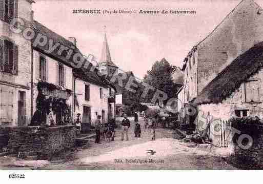 Ville de MESSEIX, carte postale ancienne