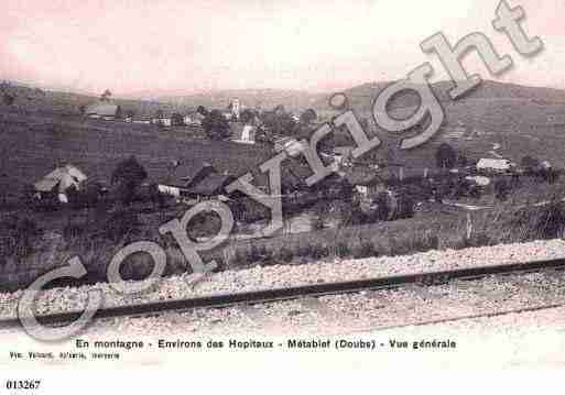 Ville de METABIEF, carte postale ancienne