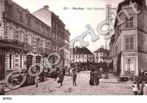 Ville de MEULAN, carte postale ancienne