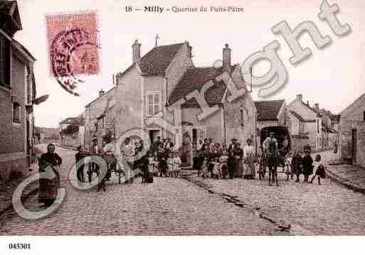 Ville de MILLYLAFORET, carte postale ancienne