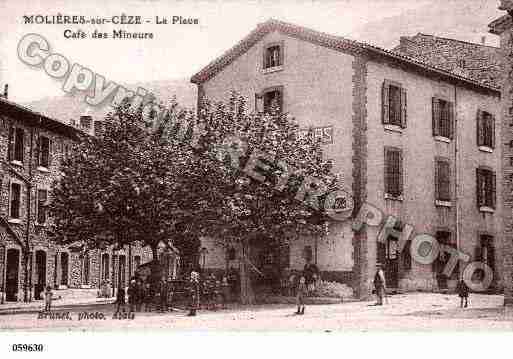 Ville de MOLIERESSURCEZE, carte postale ancienne