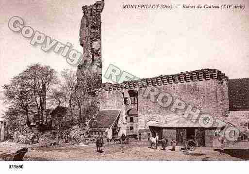 Ville de MONTEPILLOY, carte postale ancienne