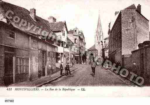 Ville de MONTIVILLIERS, carte postale ancienne