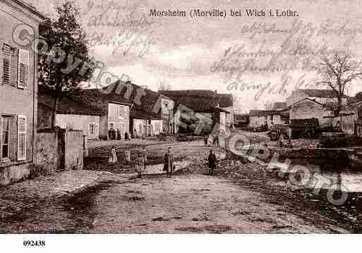 Ville de MORVILLELESVIC, carte postale ancienne