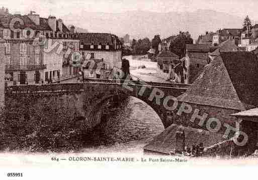 Ville de OLORONSAINTEMARIE, carte postale ancienne