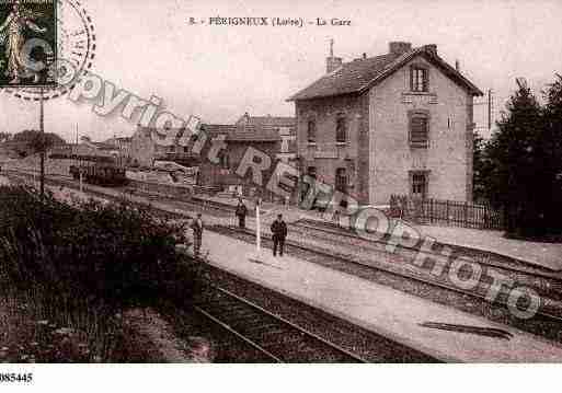 Ville de PERIGNEUX, carte postale ancienne