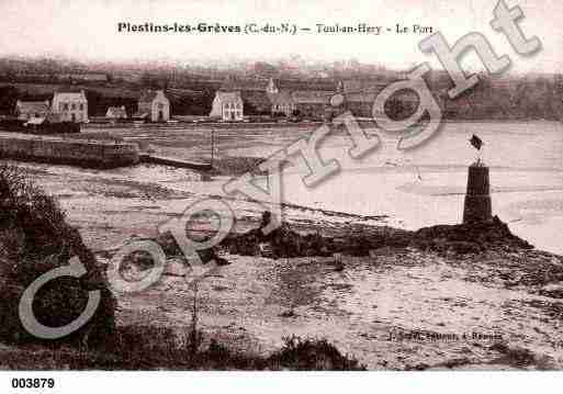 Ville de PLESTINLESGREVES, carte postale ancienne