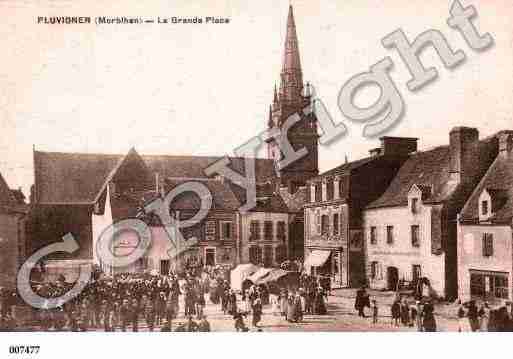 Ville de PLUVIGNER, carte postale ancienne