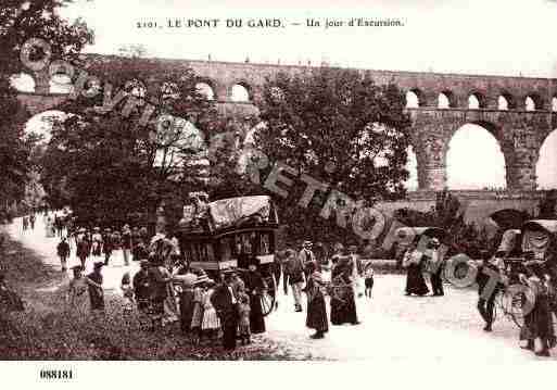 Ville de PONTDUGARD(LE), carte postale ancienne