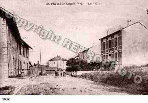 Ville de PUGETSURARGENS, carte postale ancienne