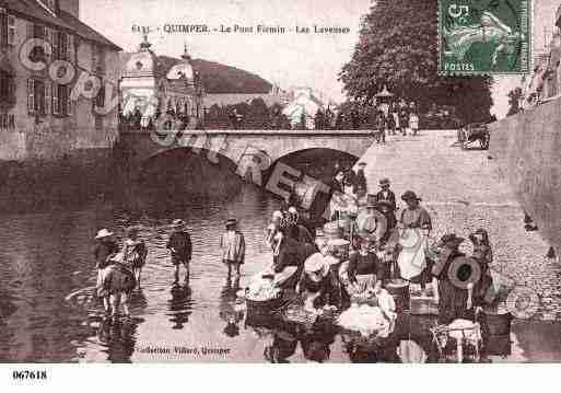 Ville de QUIMPER, carte postale ancienne