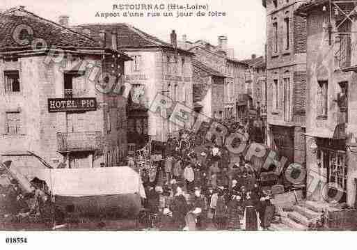 Ville de RETOURNAC, carte postale ancienne