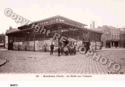 Ville de ROUBAIX, carte postale ancienne