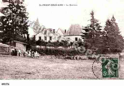 Ville de SAINTPRIESTSOUSAIXE, carte postale ancienne