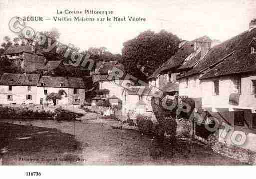 Ville de SEGURLECHATEAU, carte postale ancienne