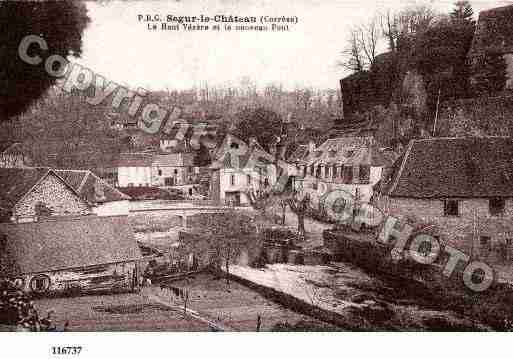 Ville de SEGURLECHATEAU, carte postale ancienne