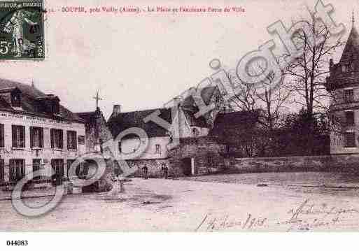 Ville de SOUPIR, carte postale ancienne