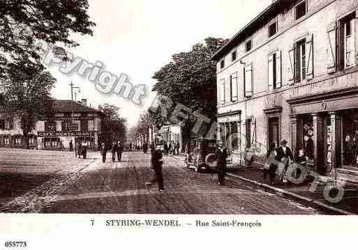 Ville de STIRINGWENDEL, carte postale ancienne