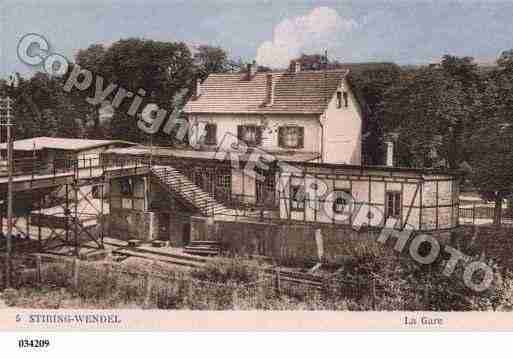 Ville de STIRINGWENDEL, carte postale ancienne