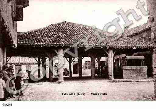 Ville de TOUGET, carte postale ancienne