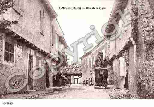 Ville de TOUGET, carte postale ancienne