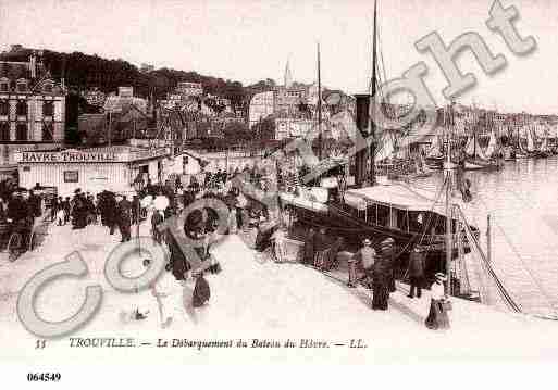 Ville de TROUVILLESURMER, carte postale ancienne