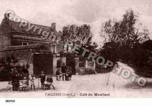 Ville de VALLERES, carte postale ancienne