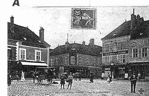 Ville de VILLENEUVESYONNE, carte postale ancienne