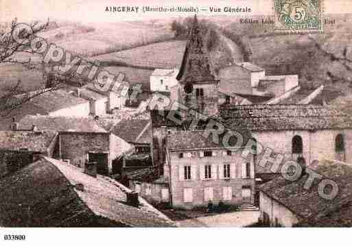 Ville de AINGERAY, carte postale ancienne