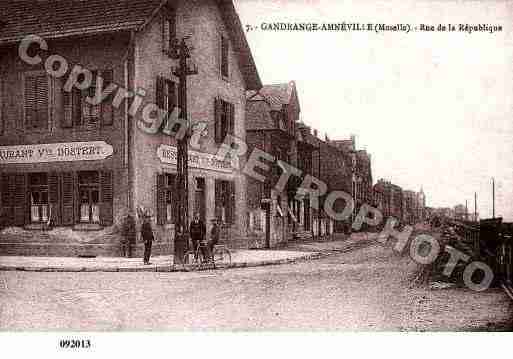 Ville de AMNEVILLE, carte postale ancienne