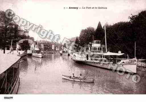 Ville de ANNECY, carte postale ancienne