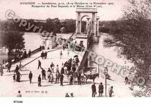 Ville de AVIGNON, carte postale ancienne