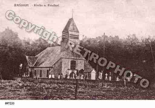 Ville de AVRICOURT, carte postale ancienne