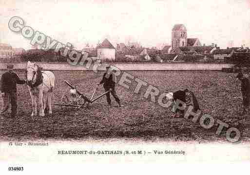 Ville de BEAUMONTDUGATINAIS, carte postale ancienne