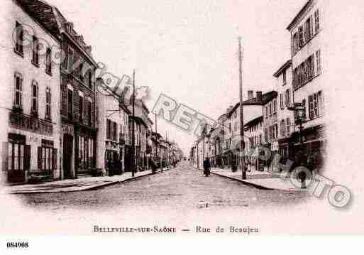 Ville de BELLEVILLE, carte postale ancienne