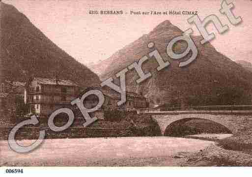 Ville de BESSANS, carte postale ancienne