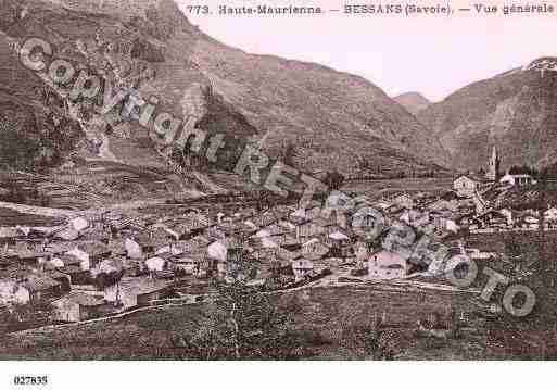 Ville de BESSANS, carte postale ancienne