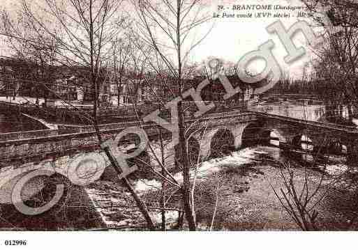 Ville de BRANTOME, carte postale ancienne