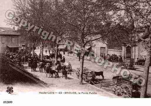 Ville de BRIOUDE, carte postale ancienne