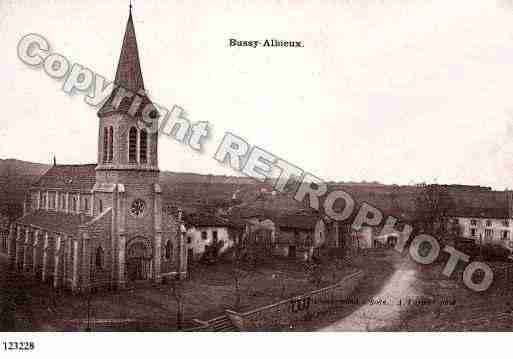 Ville de BUSSYALBIEUX, carte postale ancienne