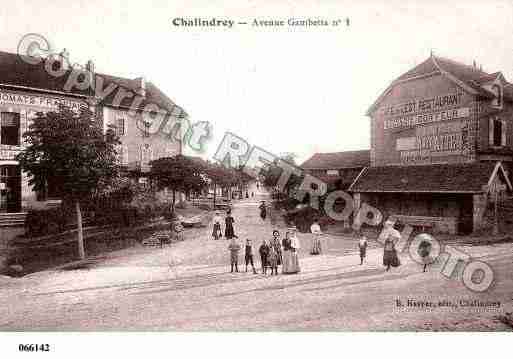 Ville de CHALINDREY, carte postale ancienne