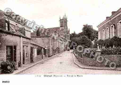 Ville de CHANGE, carte postale ancienne