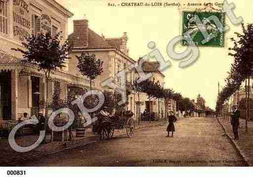 Ville de CHATEAUDULOIR, carte postale ancienne