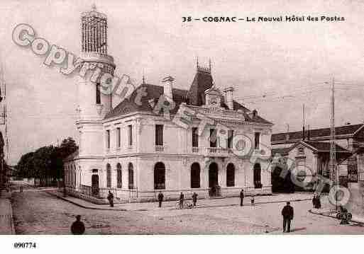 Ville de COGNAC, carte postale ancienne