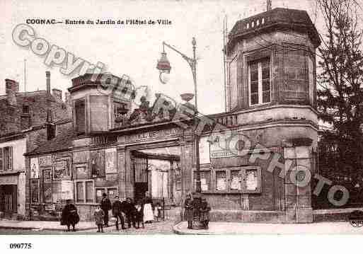 Ville de COGNAC, carte postale ancienne