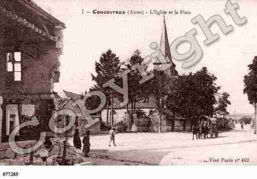 Ville de CONCEVREUX, carte postale ancienne Ville de CONCEVREUX, carte postale ancienne