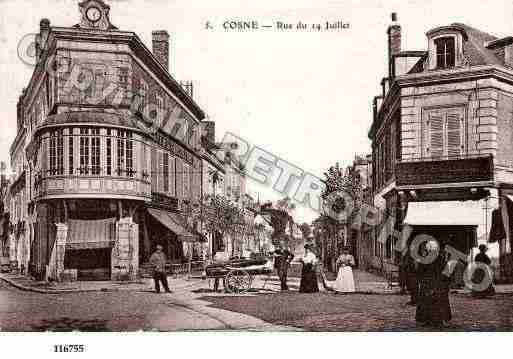 Ville de COSNESURLOIRE, carte postale ancienne